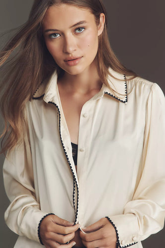 Hutch Ivory Kodie Top Silky Blouse
