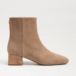 Sam Edelman Paige Almond Taupe Suede Ankle Boot