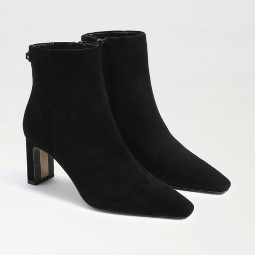 Sam Edelman Saige Black Suede Ankle Bootie