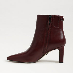 Sam Edelman Saige French Merlot Leather Ankle Bootie