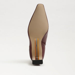 Sam Edelman Saige French Merlot Leather Ankle Bootie