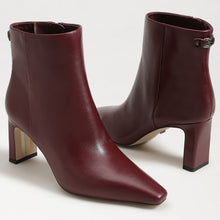Sam Edelman Saige French Merlot Leather Ankle Bootie