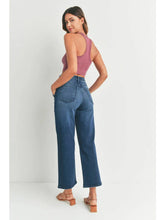 Just Black Denim Dark Wash Cargo Pocket Cropped Jean