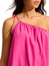 Seafolly One Shoulder Hot Pink Mini Dress