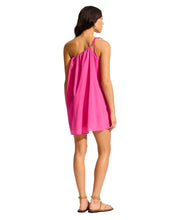 Seafolly One Shoulder Hot Pink Mini Dress