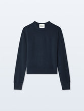 White & Warren Navy Cashmere Crewneck