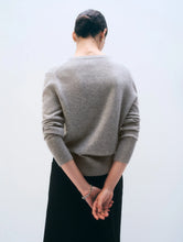 White & Warren Grey Heather Cashmere V Neck