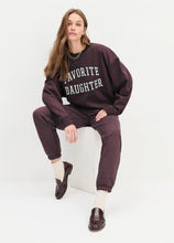 Favorite Daughter Collegiate Burgundy Crewneck Sweatshirt