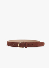 Favorite Daughter Suede Juni Belt in Tan/Gold
