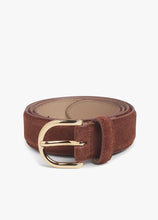 Favorite Daughter Suede Juni Belt in Tan/Gold