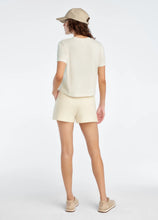 Favorite Daughter Embroidered Sweat Short in Gardenia
