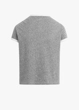 Favorite Daughter Collegiate Chest Logo Ringer Tee in Heather Grey
