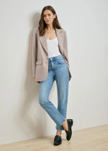 Favorite Daughter Dot Mid Rise Straight Ankle Jean in Westminster