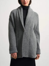 White + Warren Brushed Lofty Blend Shawl Collar Coat