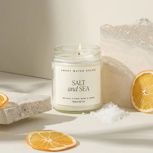 Salt + Sea Clear Jar Candle