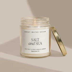 Salt + Sea Clear Jar Candle