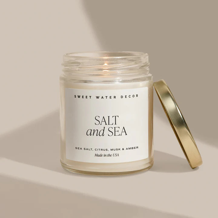 Salt + Sea Clear Jar Candle