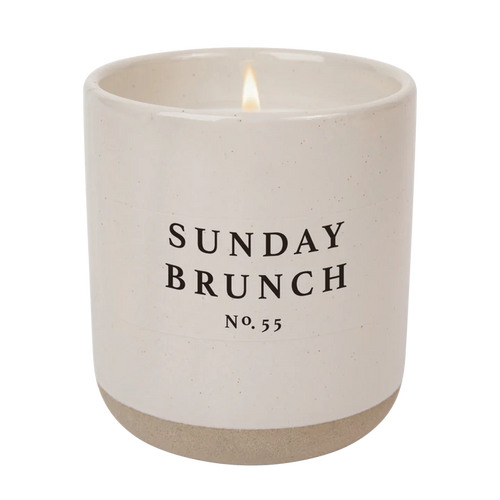 Sunday Brunch Cream Stoneware Candle