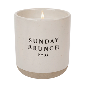 Sunday Brunch Cream Stoneware Candle