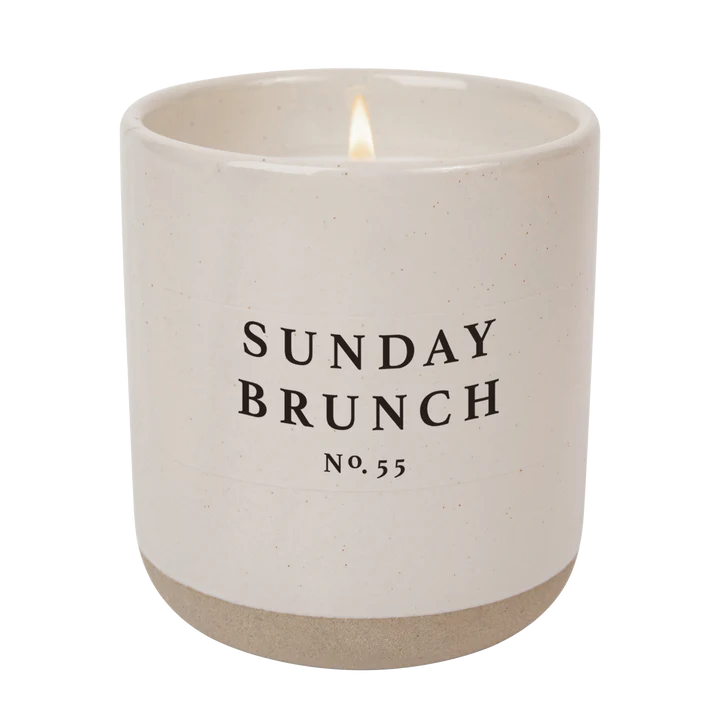 Sunday Brunch Cream Stoneware Candle