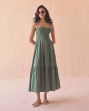 Omika Adley Maxi Dress in Solid Palm