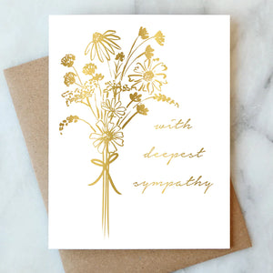 Bouquet Sympathy Greeting Card