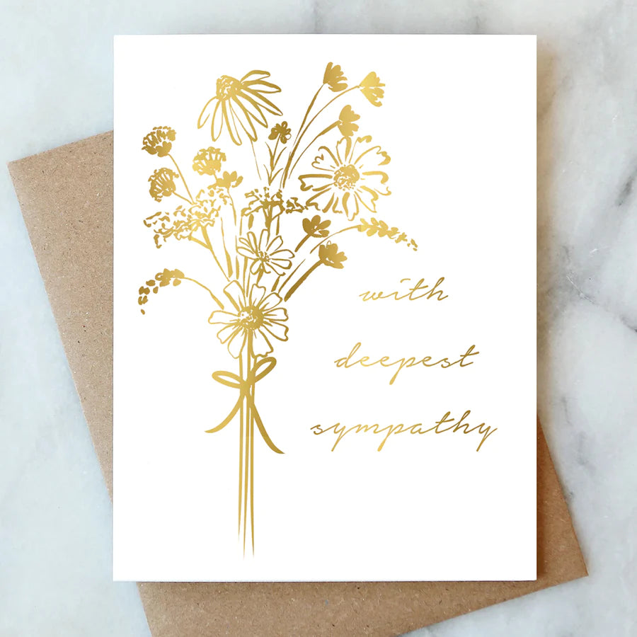 Bouquet Sympathy Greeting Card