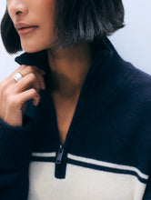 White & Warren Cashmere Blend Quarter Zip