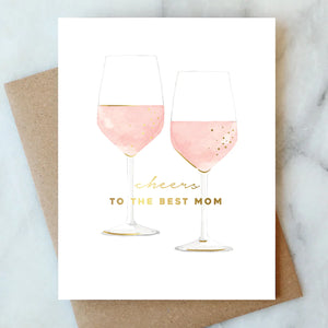 Best Mom Cheers Greeting Card