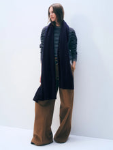 White & Warren Cashmere Travel Wrap in Deep Navy