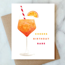 Aperol Spritz Birthday Greeting Card