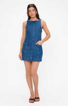 Show Me Your Mumu Boulevard Mini Dress in Reservoir Blue Denim