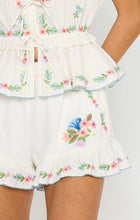 Show Me Your Mumu Cannes Shorts in Wild Meadow Embroidery