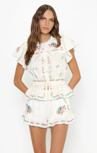 Show Me Your Mumu Cannes Shorts in Wild Meadow Embroidery