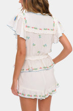 Show Me Your Mumu Cannes Shorts in Wild Meadow Embroidery