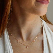 Mini Freshwater Pearl Gold Necklace