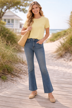 One Grey Day Sloane Cashmere T-Shirt in Lemon