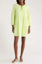 Tommy Bahama Coastalina Linen Tiered Long Sleeve Dress in Energy