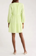 Tommy Bahama Coastalina Linen Tiered Long Sleeve Dress in Energy
