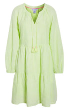 Tommy Bahama Coastalina Linen Tiered Long Sleeve Dress in Energy