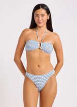Seafolly Mala Ring Front Bandeau Hipster Pant Bikini in Powder Blue