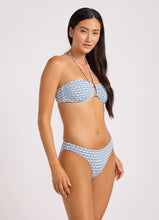 Seafolly Mala Ring Front Bandeau Hipster Pant Bikini in Powder Blue