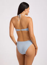 Seafolly Mala Ring Front Bandeau Hipster Pant Bikini in Powder Blue