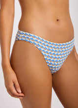 Seafolly Mala Ring Front Bandeau Hipster Pant Bikini in Powder Blue