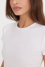 Good American The Rib Baby Tee in White