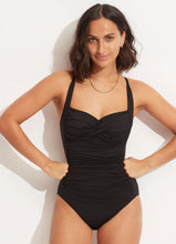 Seafolly Collective Halter Bandeau One Piece in Black