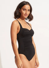 Seafolly Collective Halter Bandeau One Piece in Black