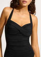 Seafolly Collective Halter Bandeau One Piece in Black