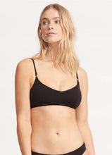 Seafolly SeaDive Bralette Top Hipster Pant Bikini in Black