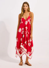 Seafolly Mayflower Scarf Dress in Cosmo Red